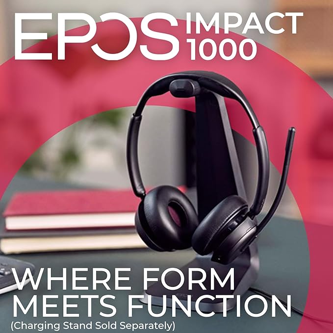 EPOS IMPACT 1061 Duo BT USB-A UC Headset with charging stand