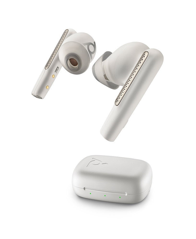 Poly Voyager Free 60 UC Wireless Teams Earbuds (USB-A, White)