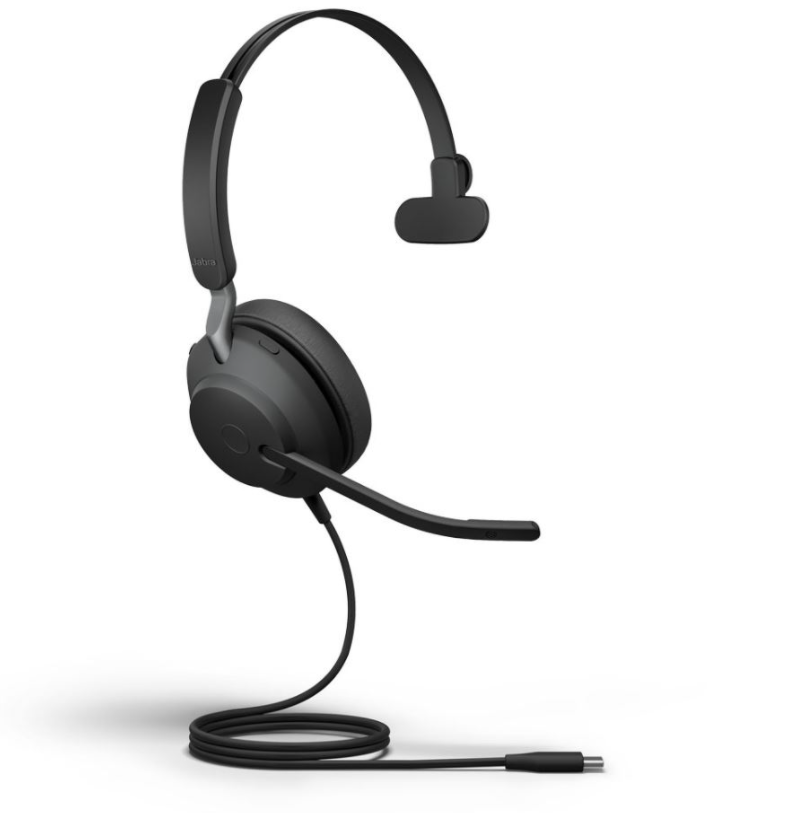 Jabra Evolve2 40 SE Corded Headset USB-C UC Mono