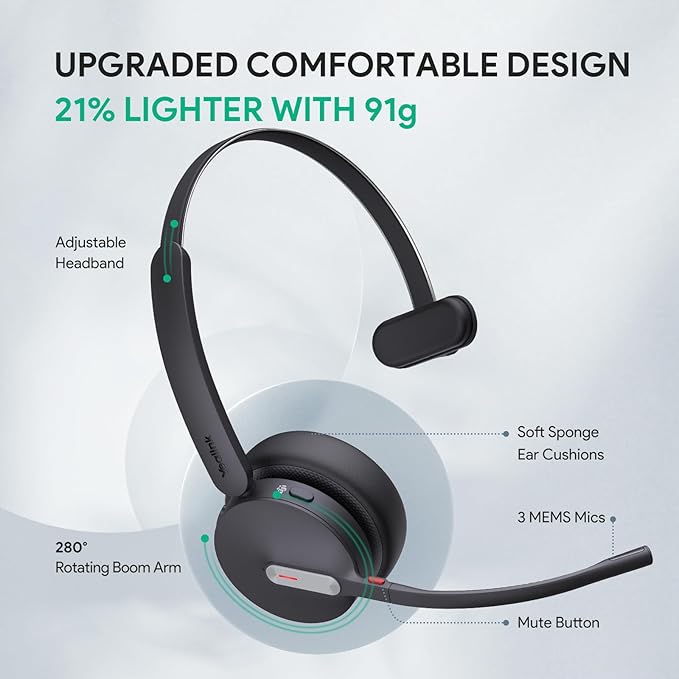 Yealink BH70 Mono Teams USB-A Headset