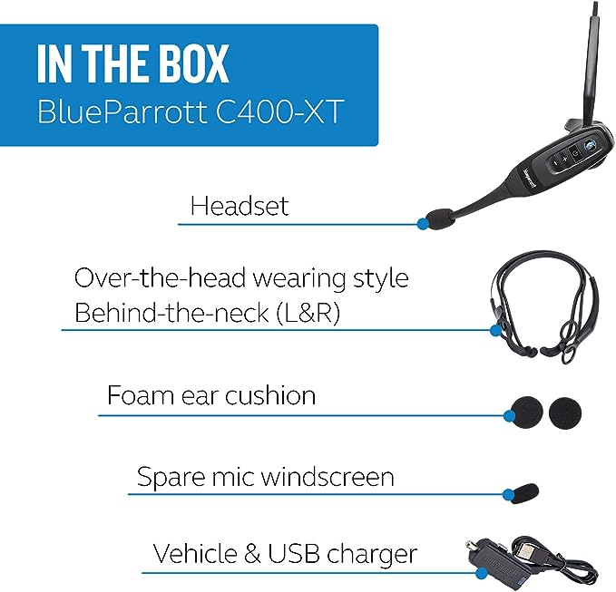 BlueParrott C400-XT Bluetooth Convertible Headset