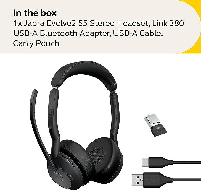 Jabra Evolve2 55 Duo USB-A (UC)