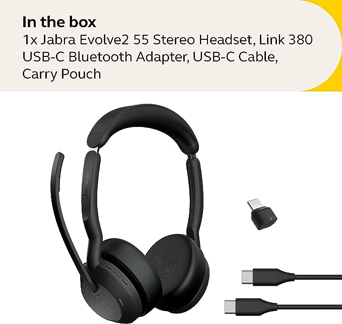 Jabra Evolve2 55 Duo USB-C (UC)