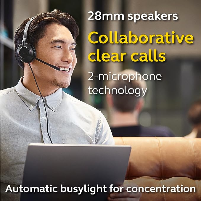 Jabra Evolve2 30, Corded Headset, USB-C UC Mono