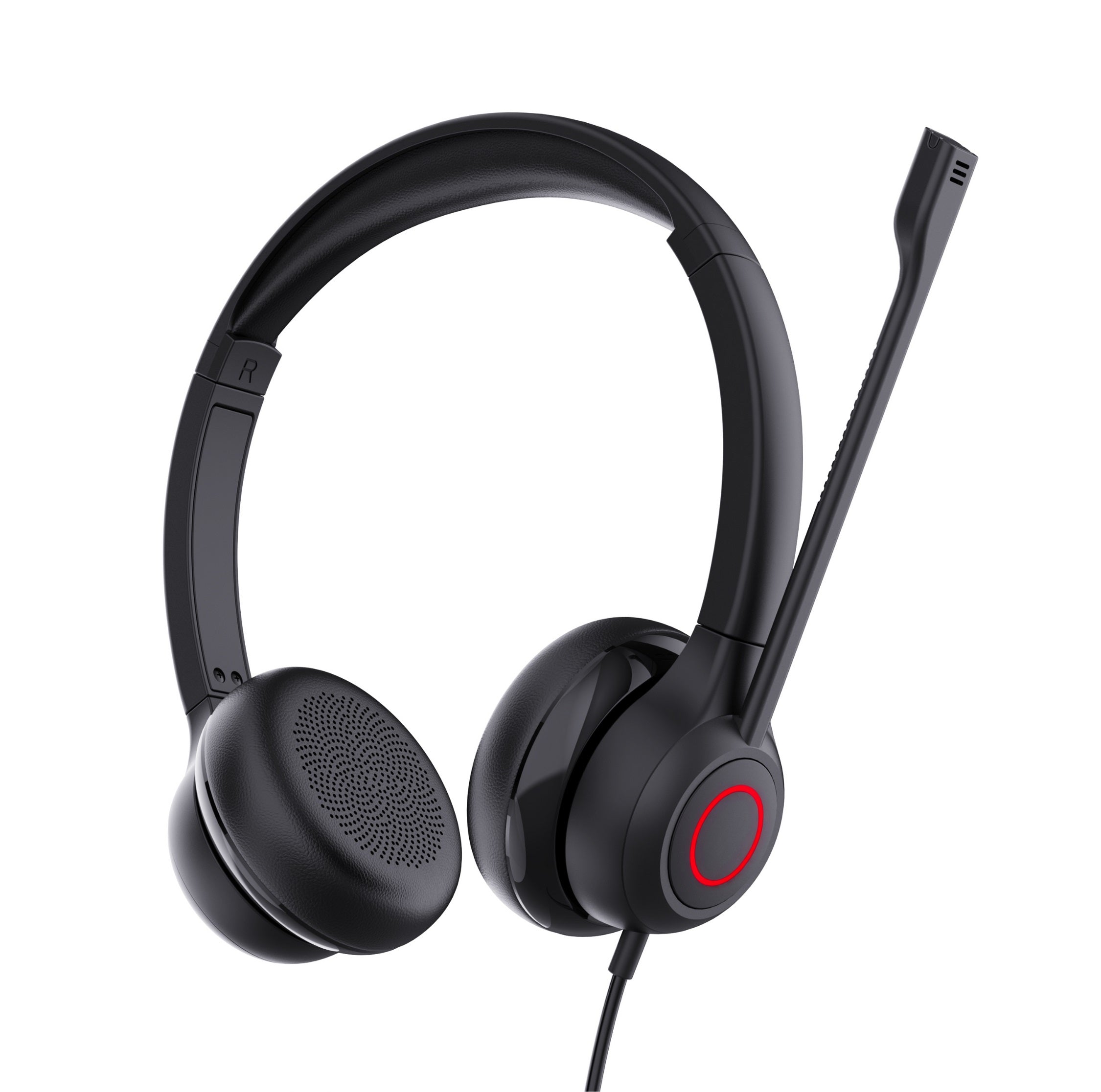 VoicePro 80 Premium Teams Compatible Wired USB Headset with NC Microphone and In-Line call Control