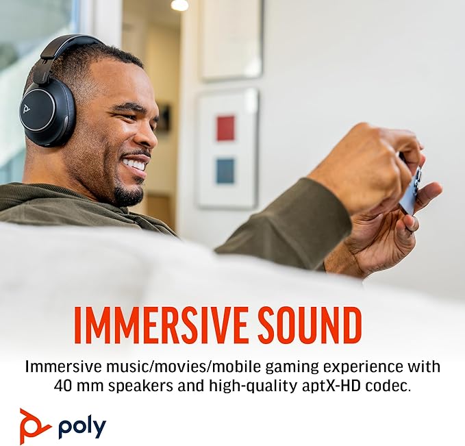 Poly Voyager Surround 80 UC Noise Canceling Wireless Over-Ear Headset (ANC)