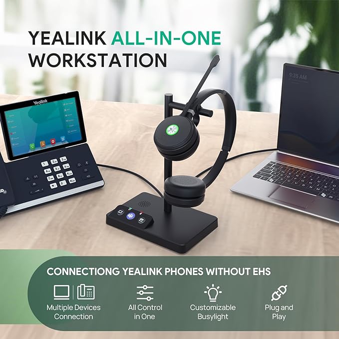 Yealink WH62 UC Dual DECT Wireless Headset