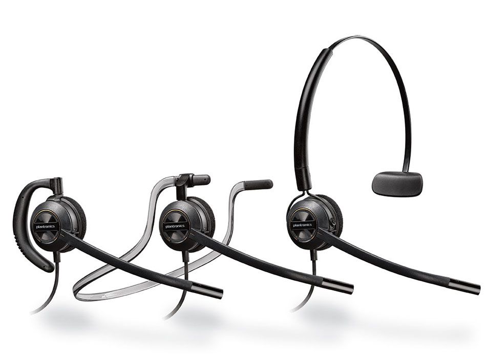 Poly / Plantronics EncorePro 540 Digital Convertible Noise-Cancelling Headset 6 Pin Connector