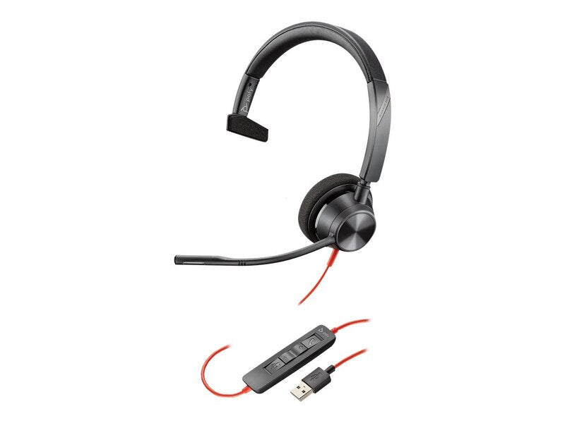 Poly Blackwire 3310 USB-A Mono Headset