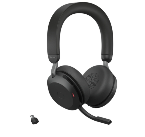 Jabra Evolve2 75, Wireless Headset, Link380C, MS Stereo, Black