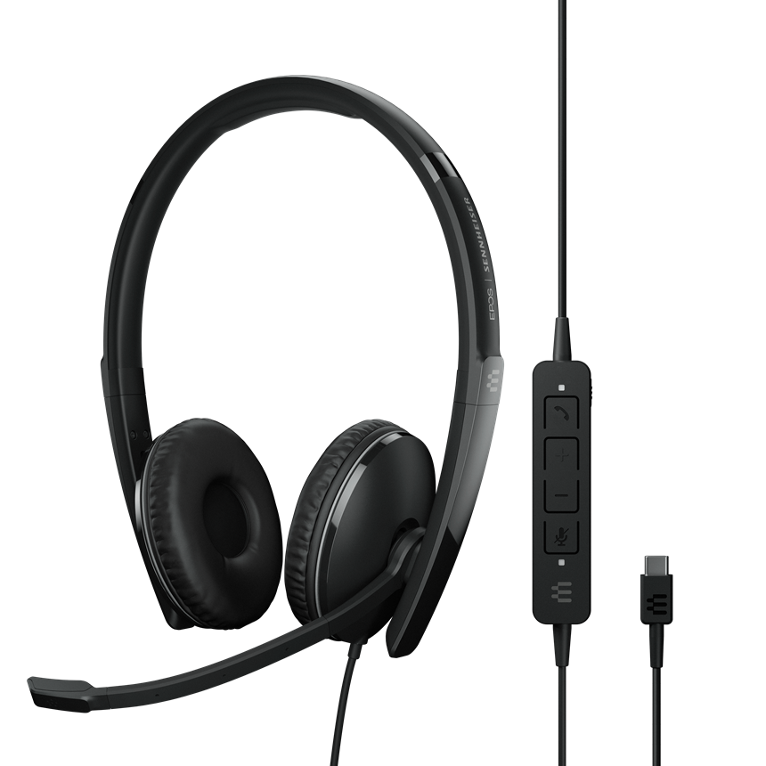 EPOS ADAPT 160 ANC USB-C On-Ear Double-Sided USB-C Headset with ANC