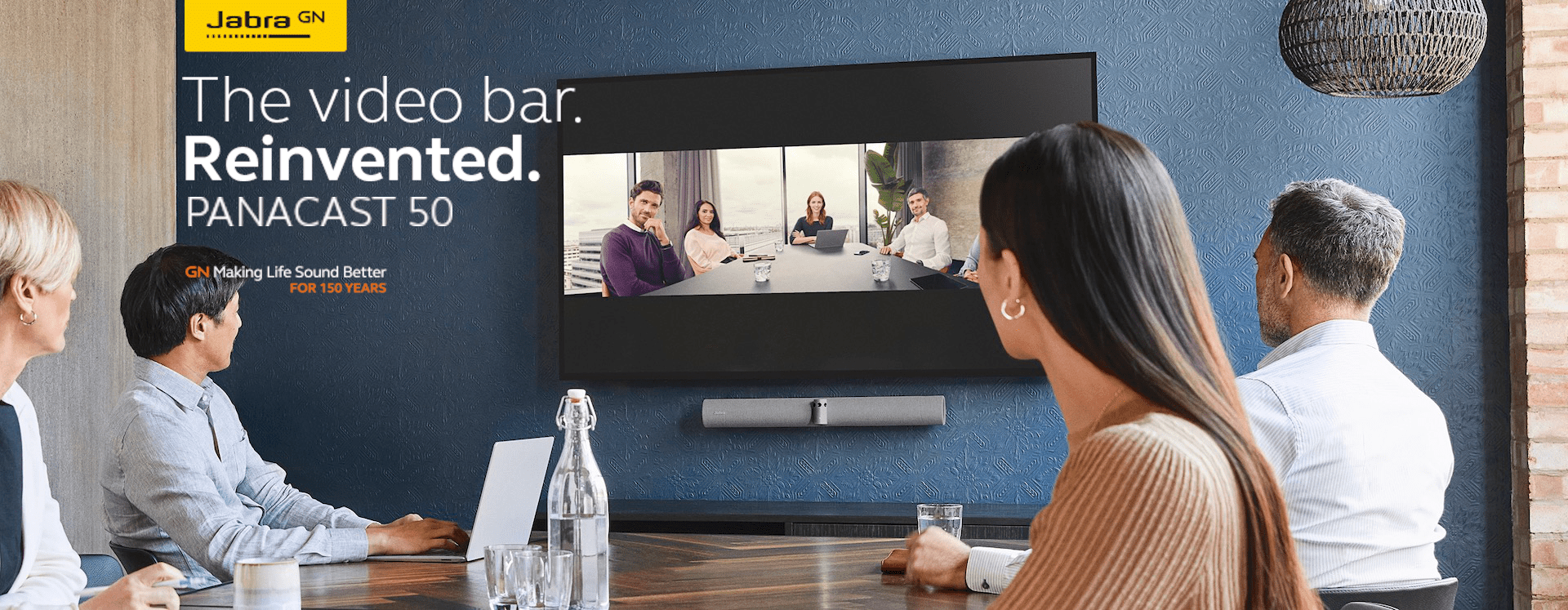 Jabra PanaCast 50 180° Panoramic 4K USB Collaboration Videobar (Grey)