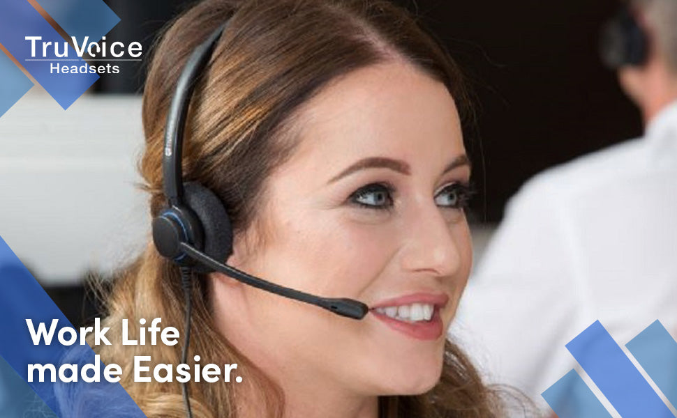 TruVoice HD-150 Double Ear Noise Canceling Headset Including QD Cable for Avaya / Nortel Digital Phones