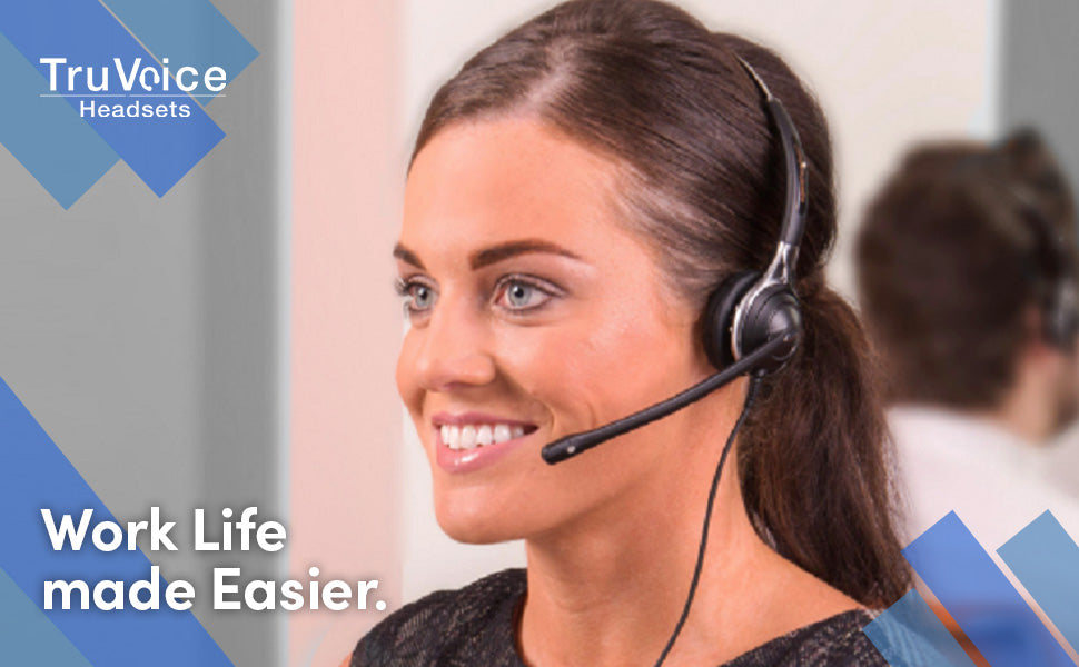 TruVoice HD-750 Double Ear Noise Canceling Headset Including QD Cable for Cisco IP Phones