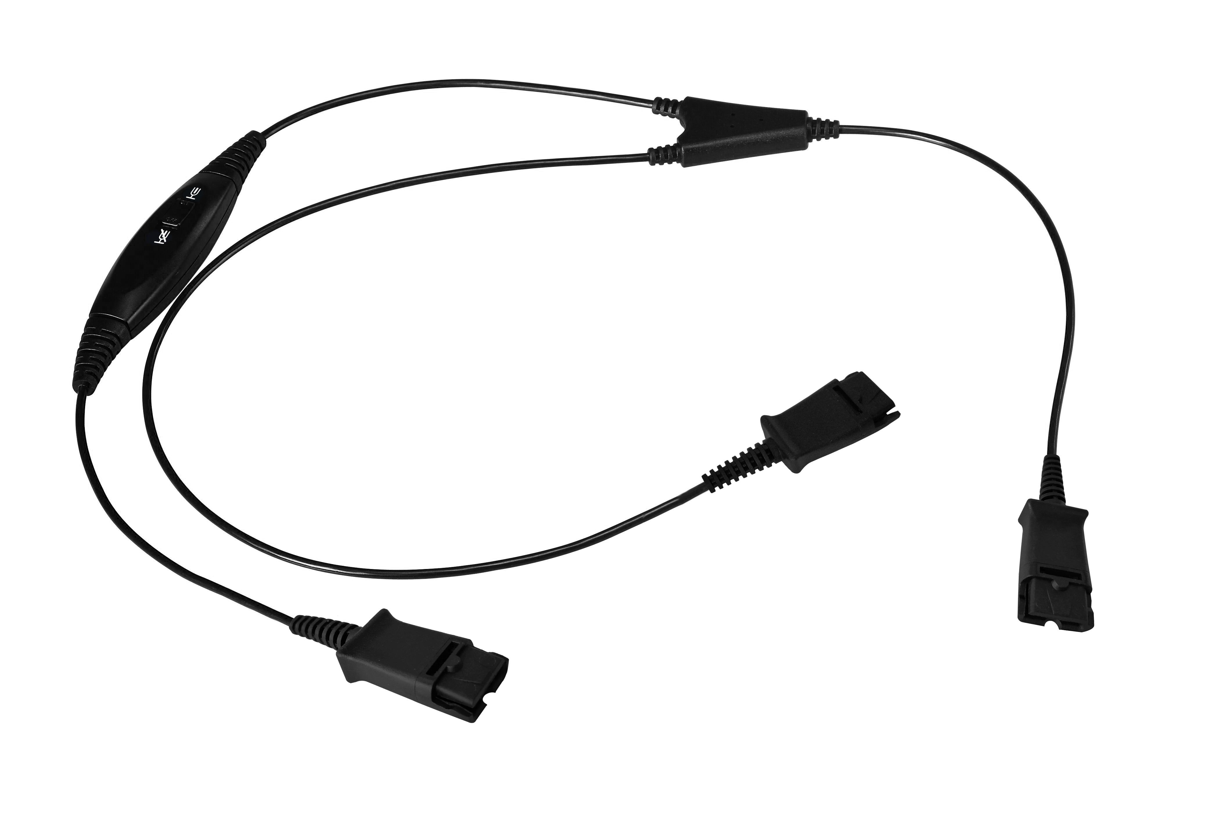 Plantronics Compatible Y-Training Cord with Rocker Switch