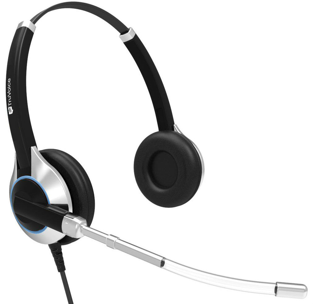 TruVoice HD-350 Double Ear Voice Tube Headset with HD Speakers