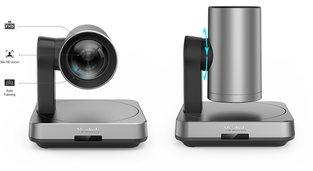 Yealink UVC84 4K PTZ Camera for Medium and Large Rooms