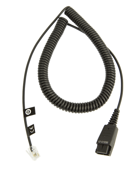 Jabra Cord - QD to Modular RJ Extension Coiled Cord