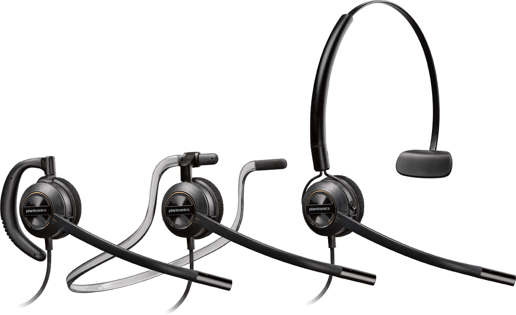 Poly Encore Pro HW540 Monaural Noise Cancelling 3-in-1 Convertible Headset