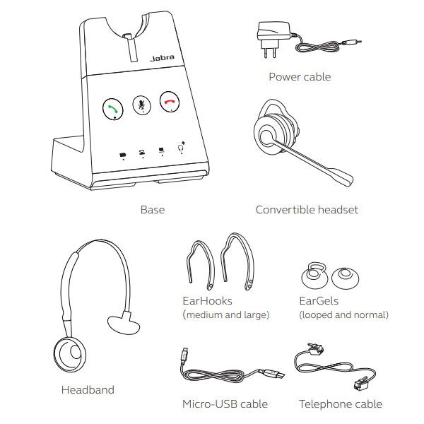 Jabra Engage 65 Convertible Wireless Headset