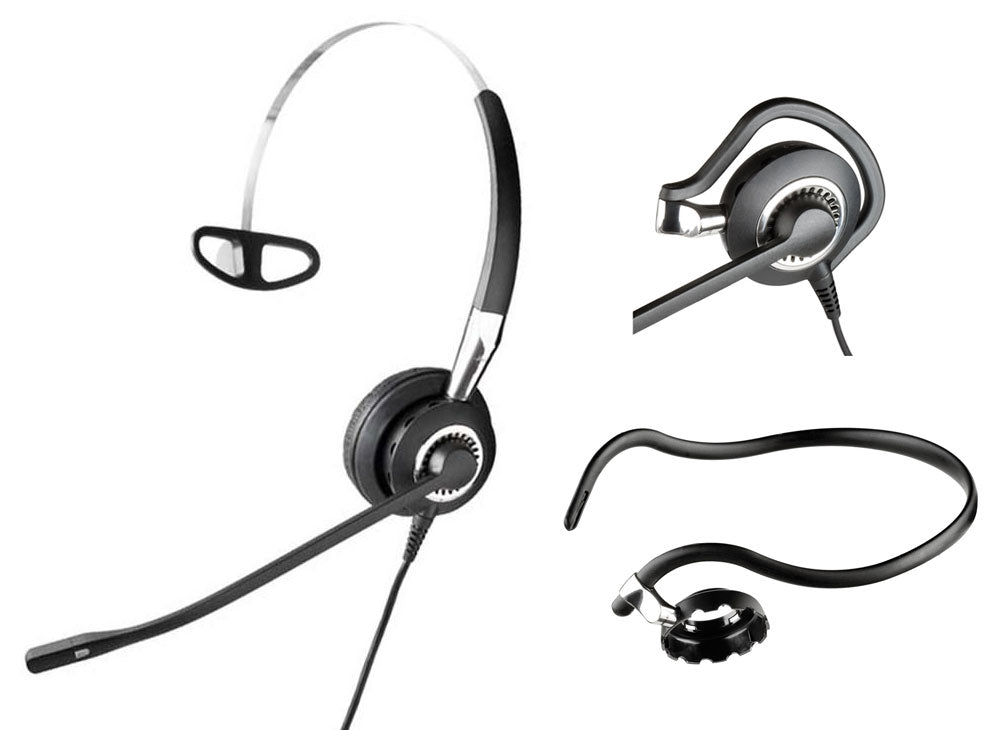 Jabra BIZ 2400 II Monaural 3-in-1 Noise Cancelling Headset